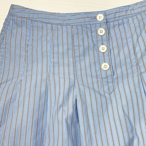 J. Crew blue striped full skirt with pockets EUC 6 - Picture 4 of 10
